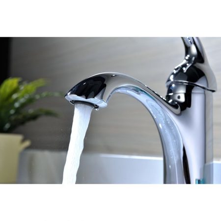 ANZZI Arc Single-Handle Low-Arc Bathroom Faucet, Polished Chrome L-AZ009